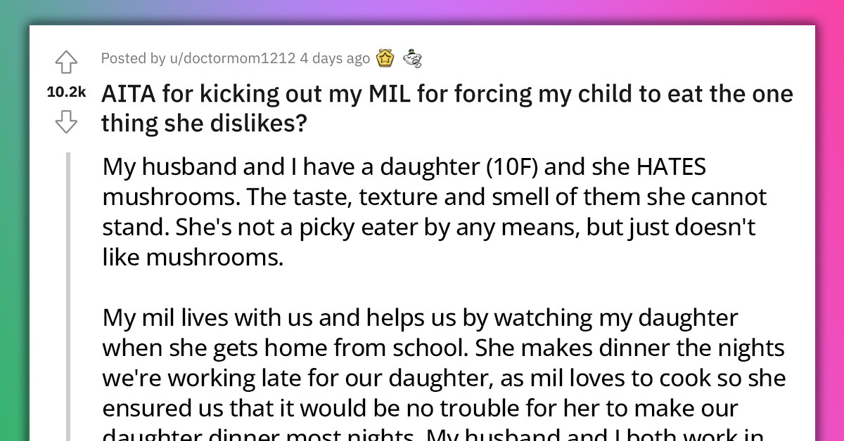 Heartless Grandma Makes The Child Starve Every Night Because It Doesn't Like To Eat Mushrooms