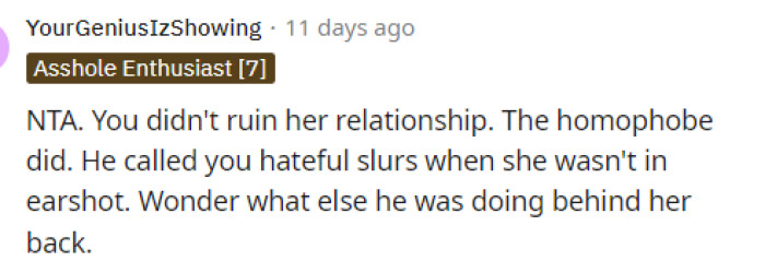 Yep, the boyfriend ruined his relationship because he's out of pocket and obviously very disrespectful even to his girlfriend's family.