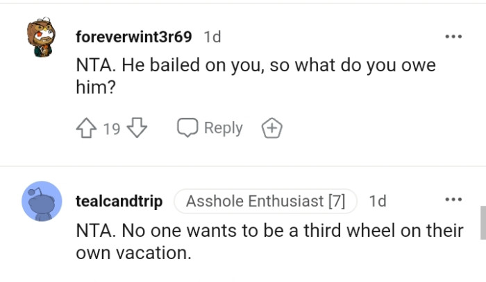 No one wants to be a third wheel on their own vacation