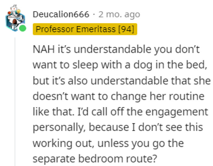 Maybe separate bedrooms are the solution