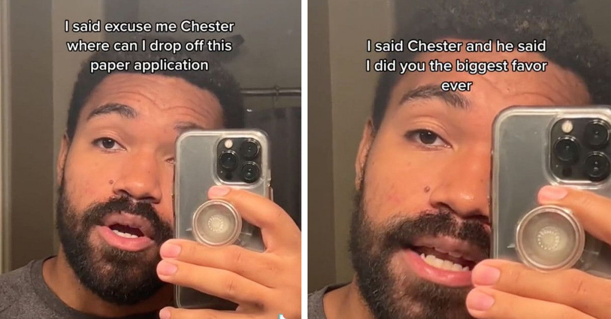 Target Employee Throws Man's Application Into The Trash Can Right In Front Of Him