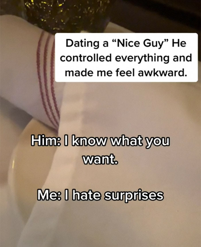 The tiktoker made it clear that she hates surprises