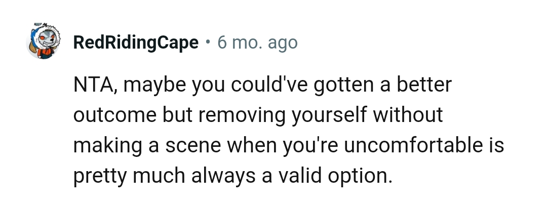 OP could have achieved a better outcome by removing himself