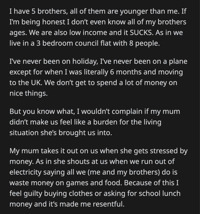 OP was beyond pissed and yelled at her mom for being irresponsible