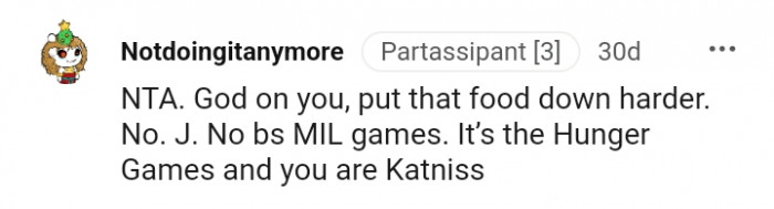 For this Redditor, it's good for the OP to stand her ground