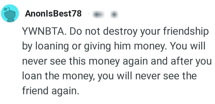 The OP will never see that money again