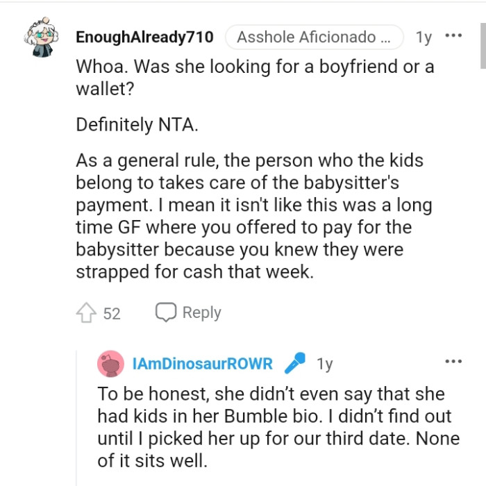 What exactly is the OP's date looking for?