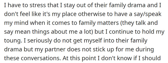 The OP was a mother figure to her BIL, but she always stayed out of their family drama: