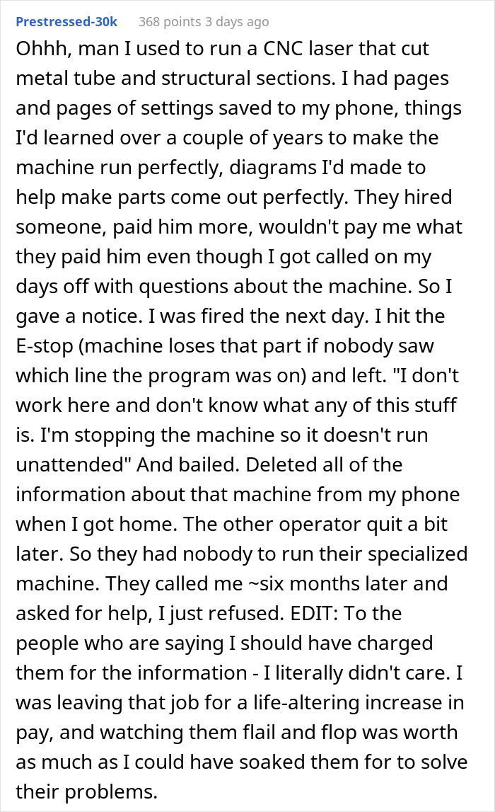 They Hired Someone and Paid Him More