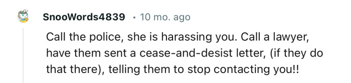 “Call a Lawyer, Have Them Send a Cease-and-Desist Letter.”