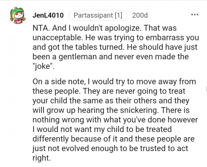 He got the table turned on him