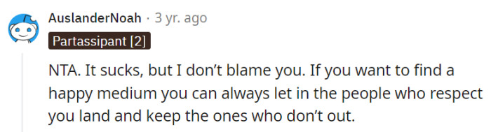 OP is definitely not the one to blame!