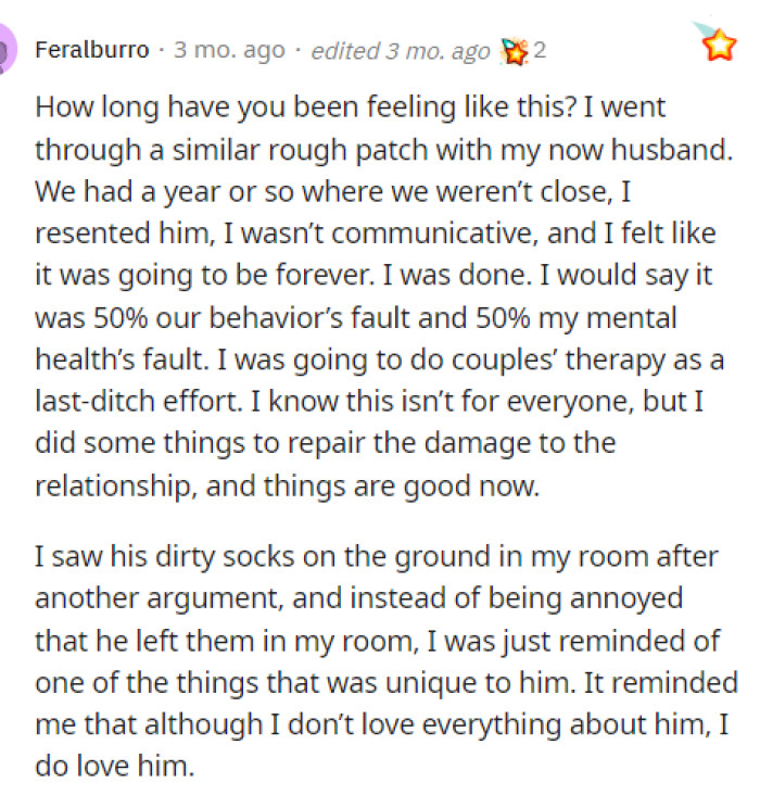 This comment had so much to say, and we are thankful to hear this from someone because it can give OP that sliver of hope they're looking for.