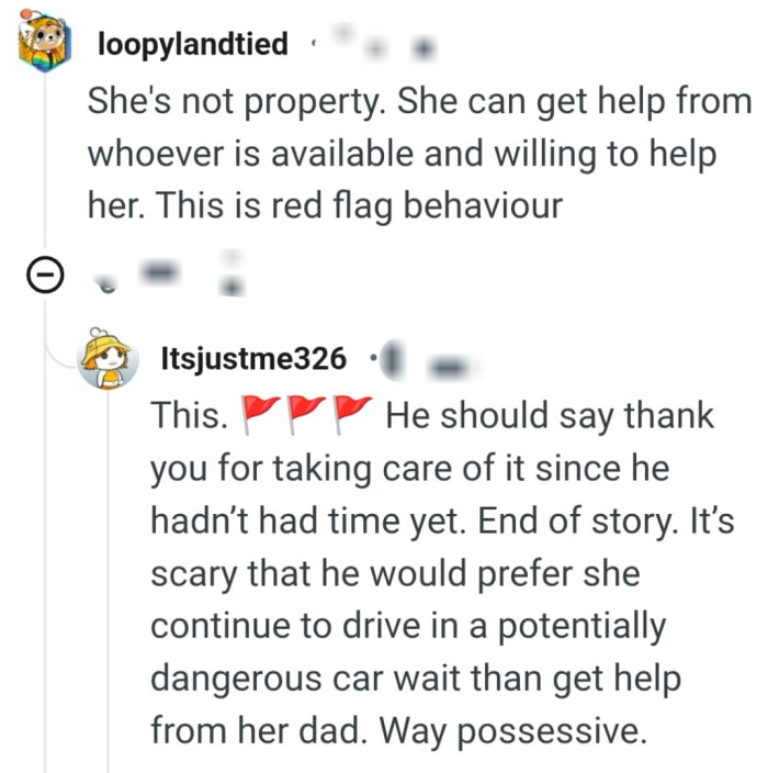 She can get help from anywhere