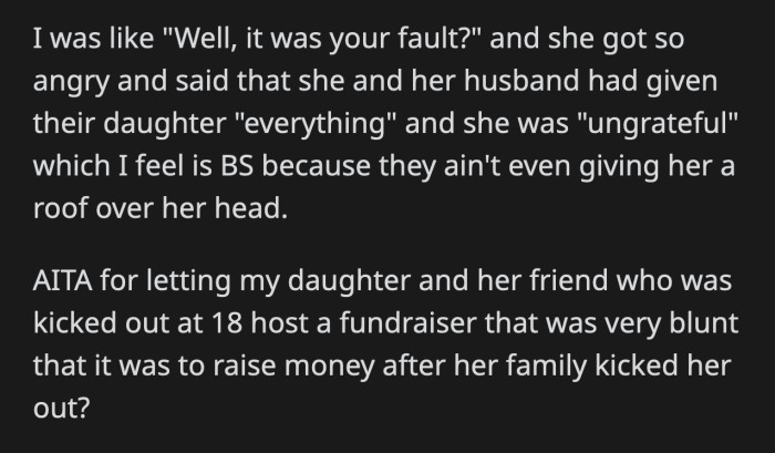 Still, their feelings were hurt. Was it too much to include Lily's backstory in the promotional materials?