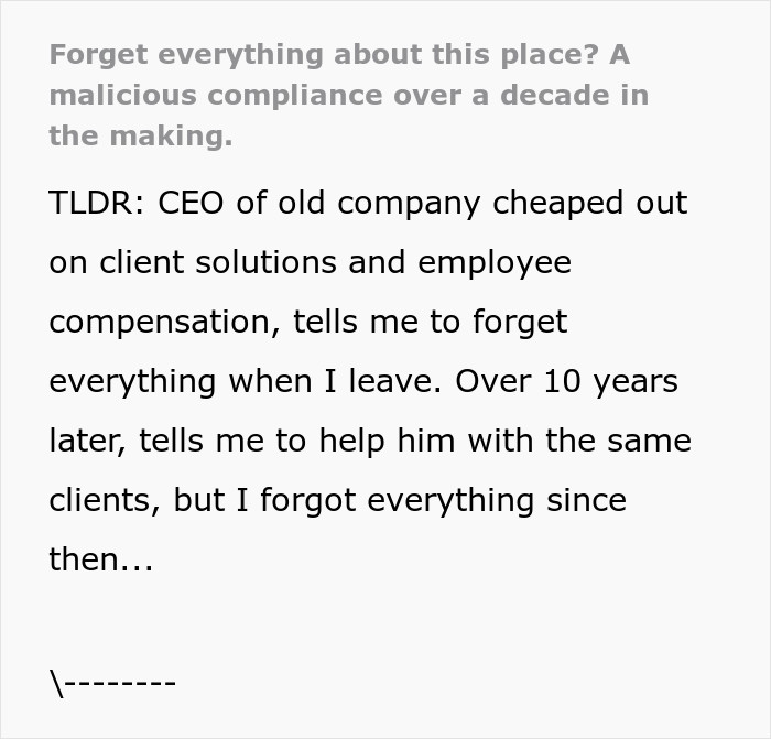 CEO of Old Company