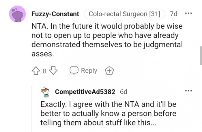 It would probably be wise not to open up to everyone