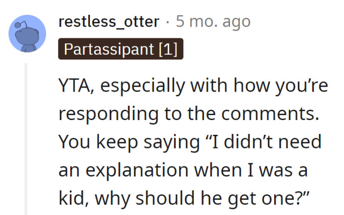 Channeling the mystery card from childhood, but this ain't a retro game. Time to upgrade the parenting DLC, mate!