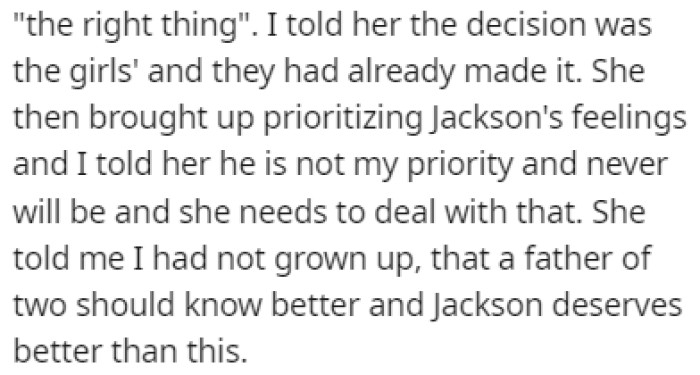 OP Told His Mom That Her Husband Is Not a Priority for Him