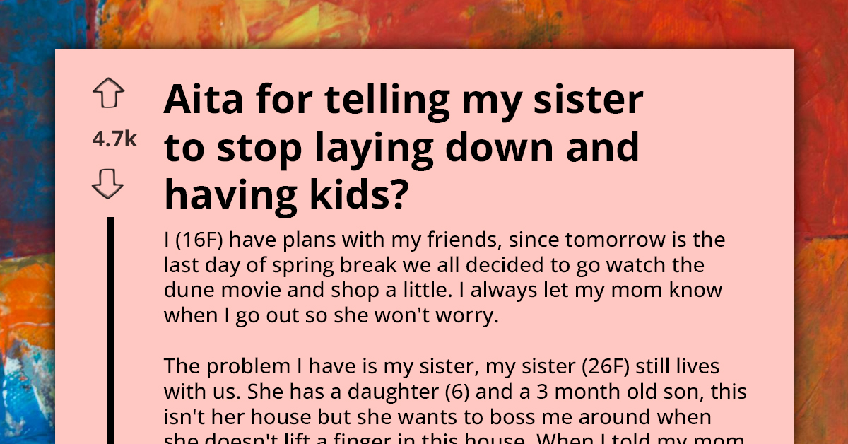 Lazy Mom Of Two Tries To Pawn Off Parental Duties To Her Younger Sister, Cries Out When Told Bitter Truth