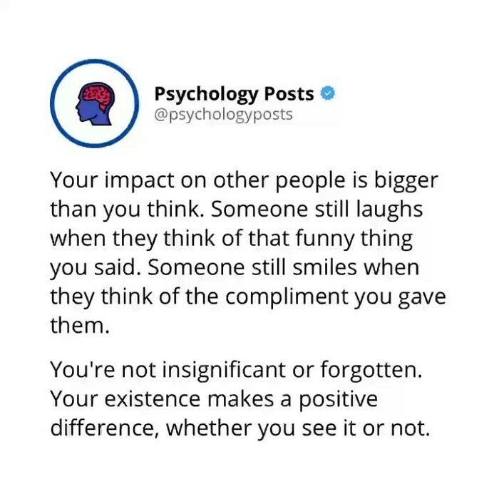 Every person makes a difference in this world.