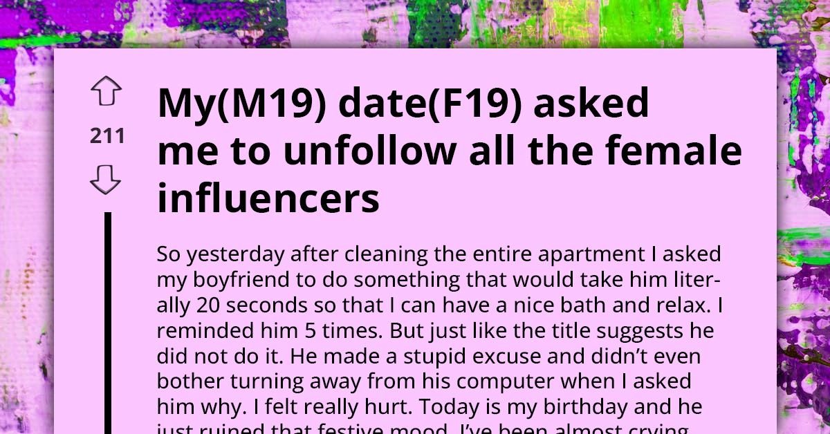 Teen Seeks Further Clarification As His Date Cut Him Off Because He Refused To Unfollow Female Influencers