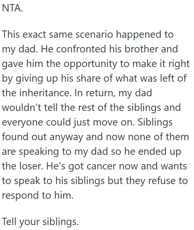 Family inheritance secrets can destroy relationships forever.