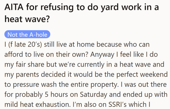 She wanted to pull her weight at home, but hours under the scorching sun left her dizzy and drained.