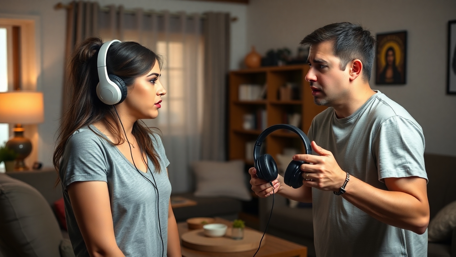 Roommate Dispute: Confronting Amy's Headphone Borrowing Denial
