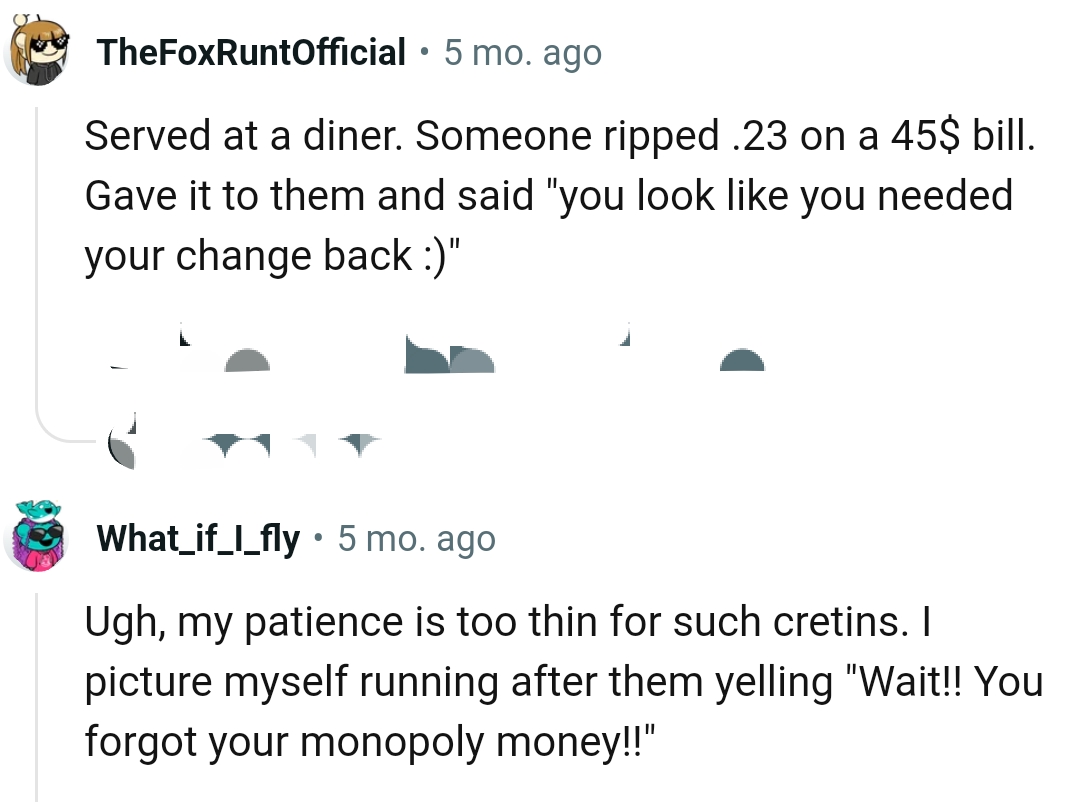 From someone who served at a diner