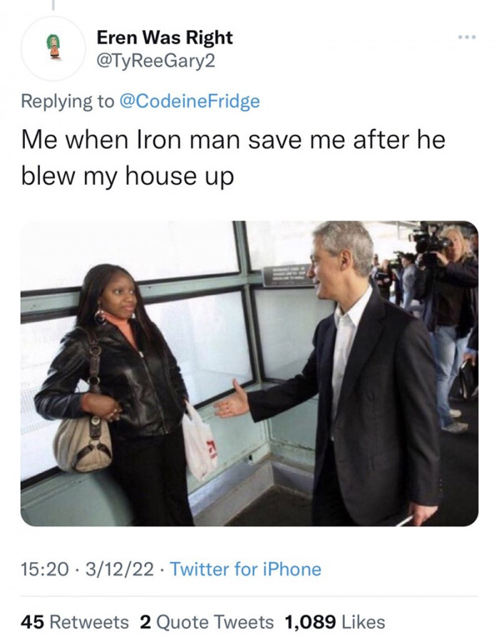 This kind of thing would probably cause a riot and make the world hate Iron Man a lot more