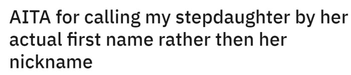 The original question: