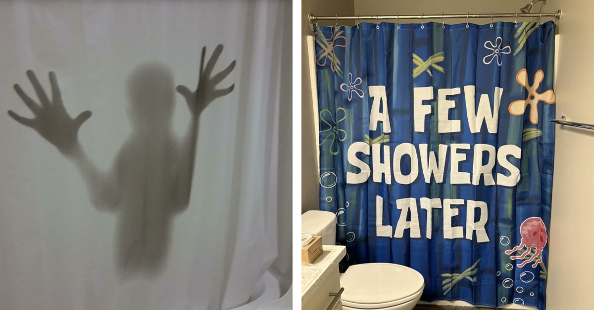 38 Genius Shower Curtains That Transform Any Boring Bathroom Into Pure Entertainment