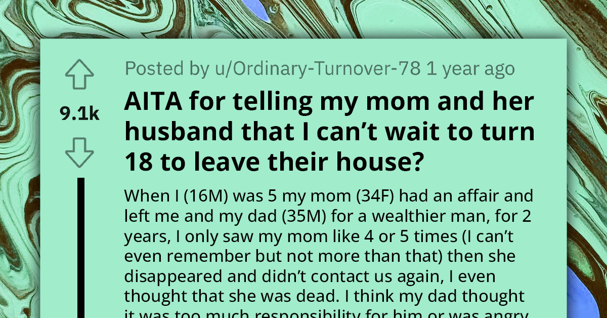 Teen Resents Mom for Abandoning Him When He Was Five, Treats Her Icily When Forced to Live with Her Family Even Though They All Try to Make Amends