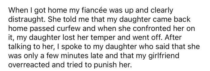 Upon OP's return home, he discovered things didn't go according to plan.