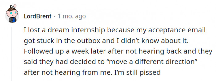 18. This one isn't the company's fault, though.