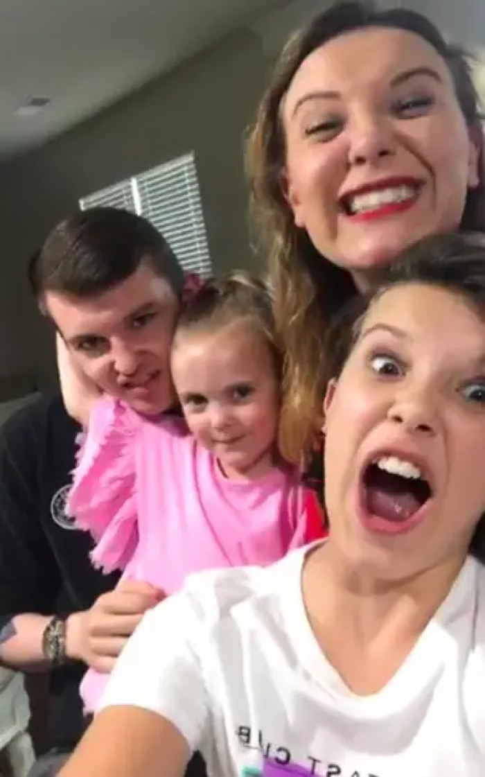 20. Meet Millie Bobby Brown's siblings, Paige, Ava, and Charlie Brown