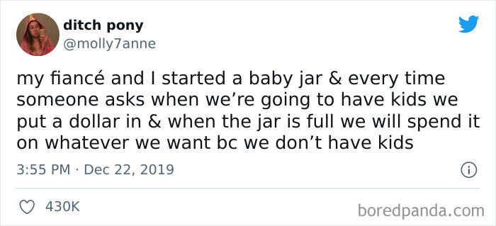 14. This is a nice way to celebrate the childfree couple's life.