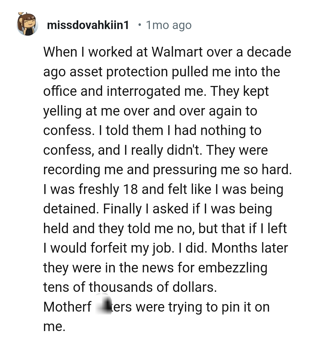 This Redditor told them that there was nothing to confess