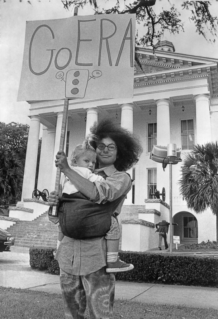 "Woman And Daughter In Favor Of The ERA, 1973"