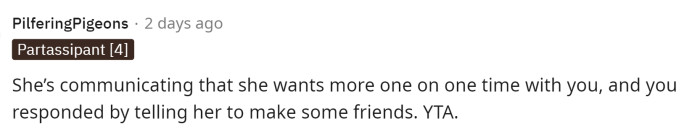 People immediately came to the comments, jumping down OP's throat for dismissing his girlfriend's feelings.