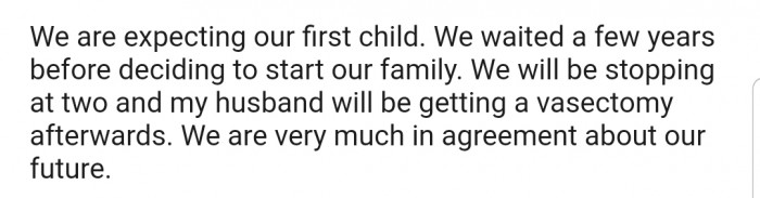 OP further revealed that she and her husband have pretty much mapped out their future