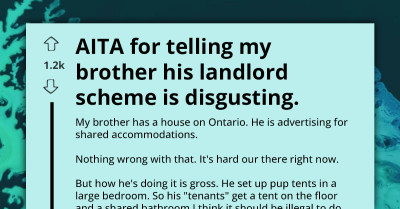 Man Calls Out His Greedy Brother Over His Landlord Scheme That Is Nothing But Disgusting