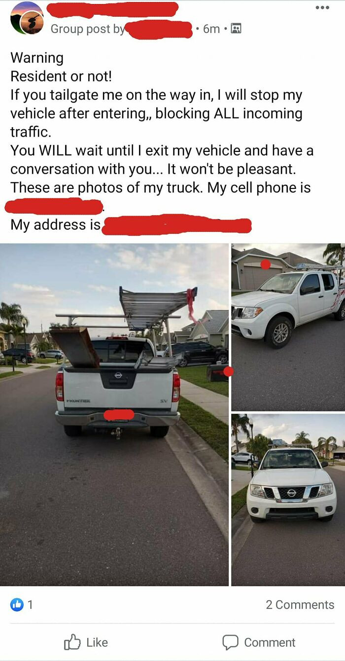 "Male Karen Thinks He Owns The Road"