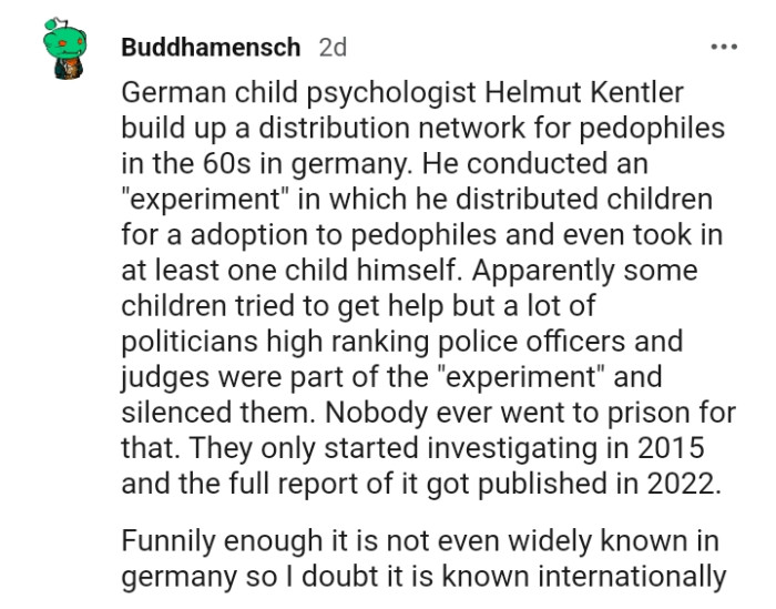 15. German child psychologist building a distribution network for pedophiles