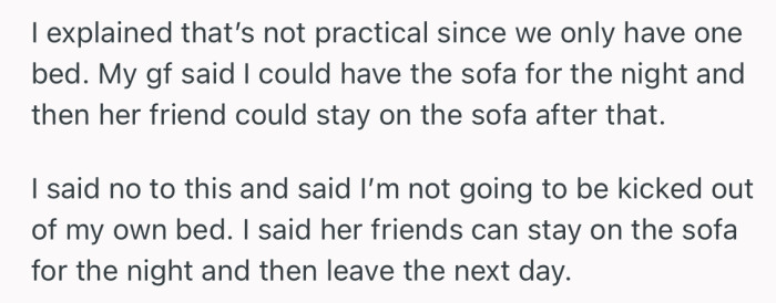 OP refused, as he didn’t see such a plan as feasible, especially since their house wasn’t suitable to house 3 people