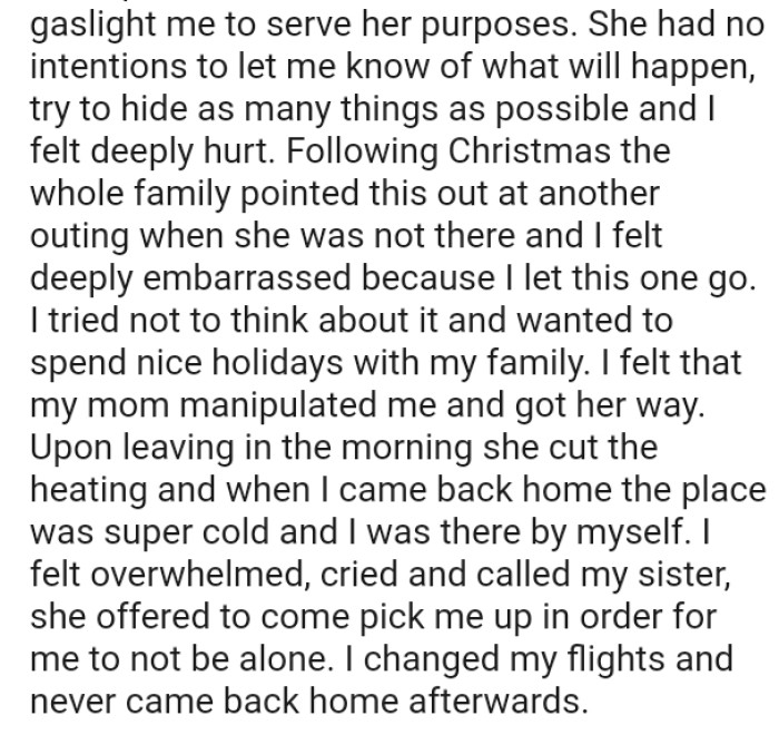 The whole family pointed this out at another outing when she was not there