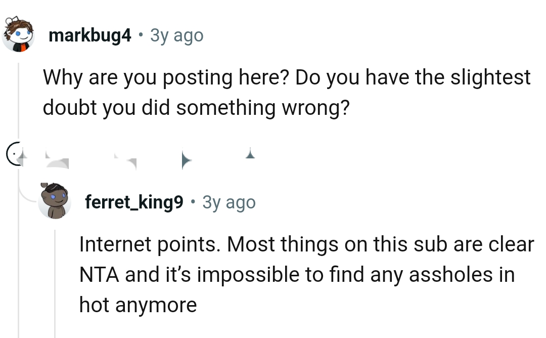 Does the OP have the slightest doubt that he did something wrong?