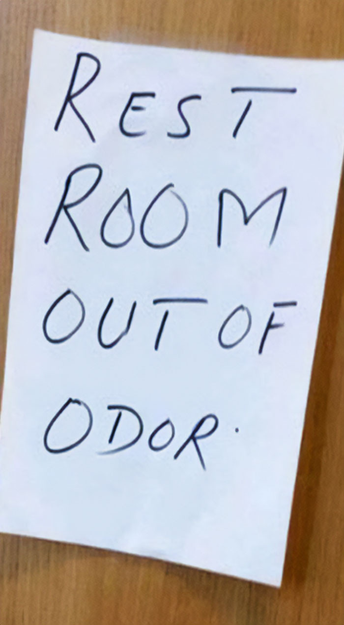 16. Wow, congrats restroom...