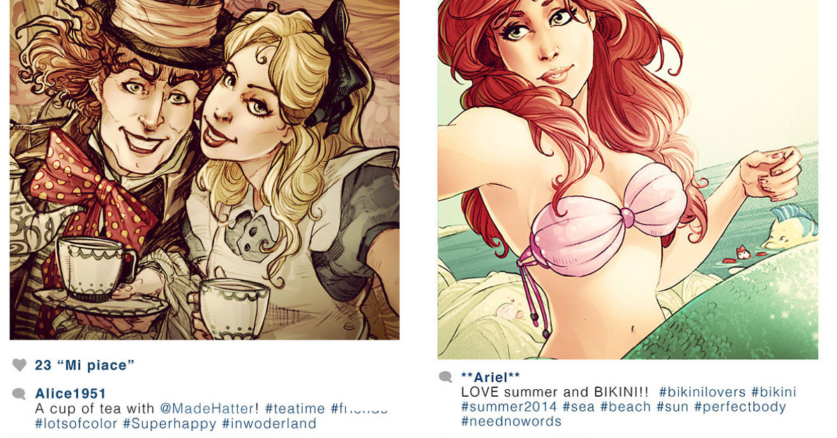 Take A Look At These Disney Characters' Selfie Snapshots